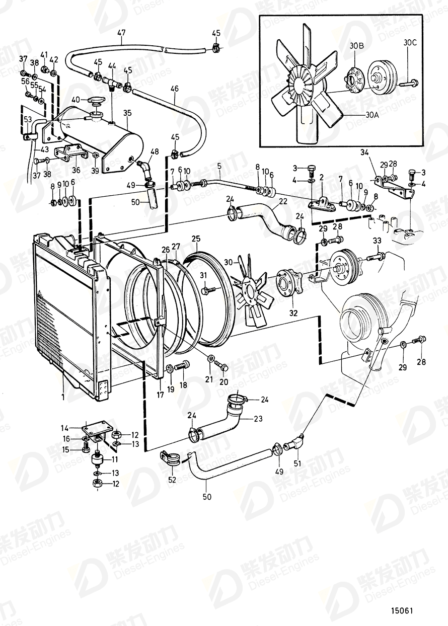 VOLVO Hose 1082205 Drawing